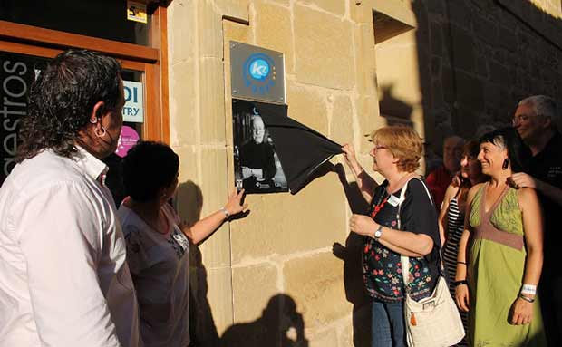 Cifu en la casa de maestros de Elciego