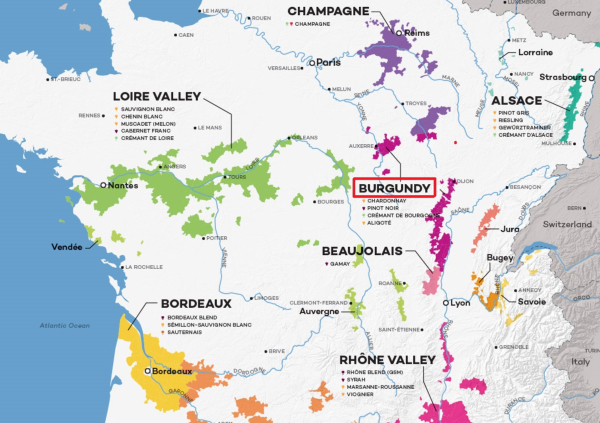 France-Wine-Map
