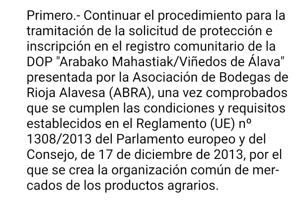 DOP Viñedos de Álava