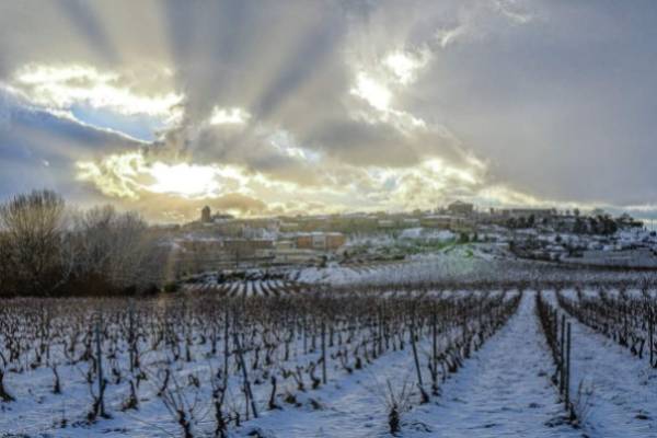 Nieva en Rioja Alavesa