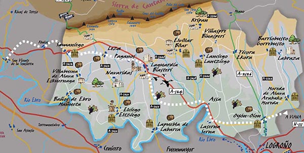 Cuatro tramos del Camino de Santiago por Rioja Alavesa
